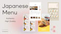 design authentic japanese menu for your restaurant