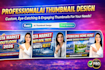 design professional ai youtube thumbnail that increases CTR