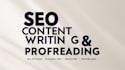 do SEO content writing with proofreading