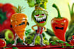 creat a unique fruit and vegetable character, logo, mascot