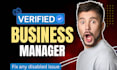 create a verified facebook business manager and ads account