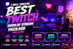 create twitch overlay stream package and logo