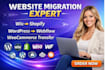 migrate wordpress wix woocommerce webflow to shopify website