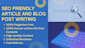 be SEO friendly website content and blog post writer