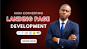 build a high converting landing page or sales funnel for lead generation