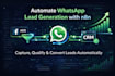 automate whatsapp lead generation using n8n