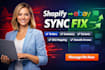 fix shopify ebay sync, cedcommerce or litcommerce orders, inventory and variants