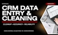 do CRM data entry and data cleanup for your business