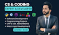 do coding or cs assignments, projects and tasks in java, c, cpp, python, r, rust