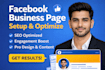create optimized facebook business page