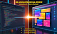 create a 3d  website with interactive dashboard