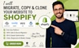 migrate copy clone squarespace weebly wix wordpress website to shopify migration
