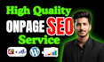 fix onpage SEO issues and optimization your  website