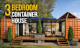 design a modern container house with sketchup 3d modeling and rendering