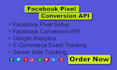 setup meta facebook pixel and conversion API with server side tracking