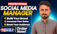 be your social media marketing manager and content creator