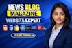 build a modern ai integrated custom news portal or blog website