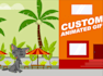 create eye catching quick view lottie animations, json, svg, UI web animations