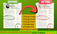 edit  your document professionally change name, images, dates, text etc
