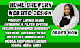 design home brewery website microbrewery website craft beer website beer website