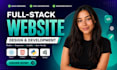 build website, website development, full stack, front end back end developer