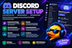 professionally setup discord community server in 24 hours