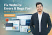 fix website errors and bugs quickly