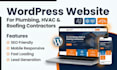 build a wordpress website for plumbing, hvac, and roofing contractors