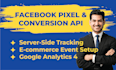 setup facebook pixel conversion API and ga4 serverside tracking via GTM