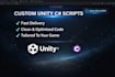 write clean and optimized unity c sharp scripts