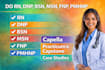 do capella, walden, chamberlain, bsn, msn and dnp nursing