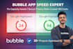 optimize bubble io app speed, fix capacity issues, and audit privacy rules