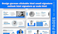 design german clickable html email signature outlook html signature qr code html