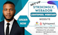 design a responsive website with webador, lightspeed, strikingly, or webstart