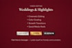 video editing for weddings reels, and highlights