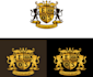 do awesome beautiful ribbon logo with express deliver