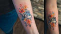 create a watercolor tattoo design