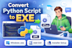 convert your python script to exe with gui desktop app