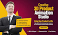 create a photorealistic 3d product animation video ad