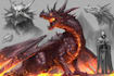paint fantasy illustration and creature concept art
