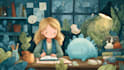 create cute doodle art illustration, and cartoon