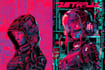 create t shirt illustration cyberpunk style