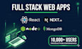 build a full stack react and nodejs web app with mongodb rest API