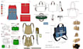 design trendy handbag, purse, tech pack, duffle bag, patternmaker backpack,