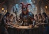 design epic tabletop rpg party illustration