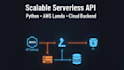 develop AWS serverless backend with python lambda, API gateway, dynamodb, and s3