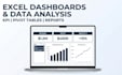 create excel data analysis, pivot tables and KPI dashboards