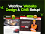 do webflow website design and cms setup