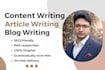 write SEO optimized blog posts and website content in english