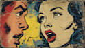 raw old retro distressed comic illustration